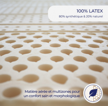 Matelas 100% latex AROMA