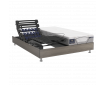 Lit électrique bois décor duo Euphory + matelas mémoire de forme Kinéo